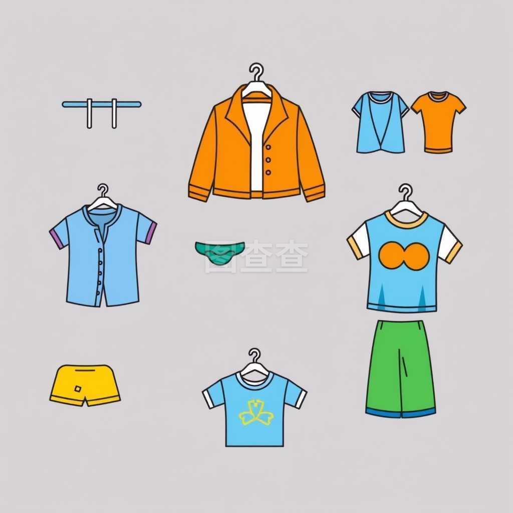 服裝圖標(biāo)集 時(shí)尚與功能的視覺語言